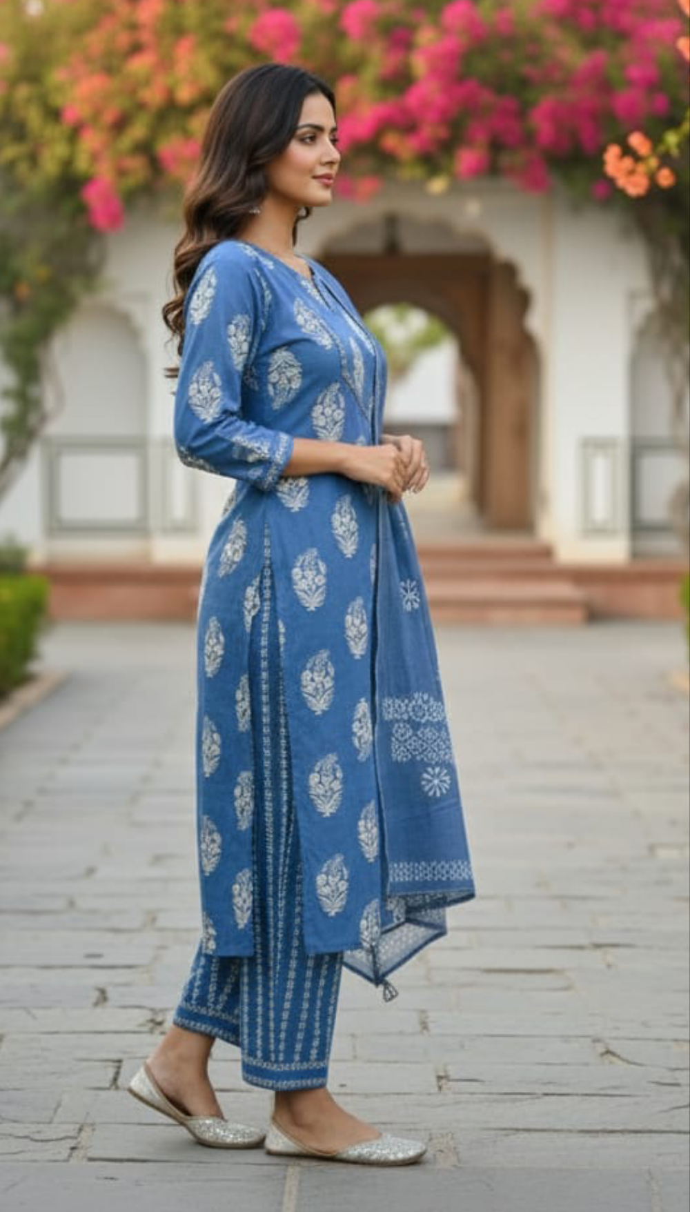Cotton Straight Kurti Set