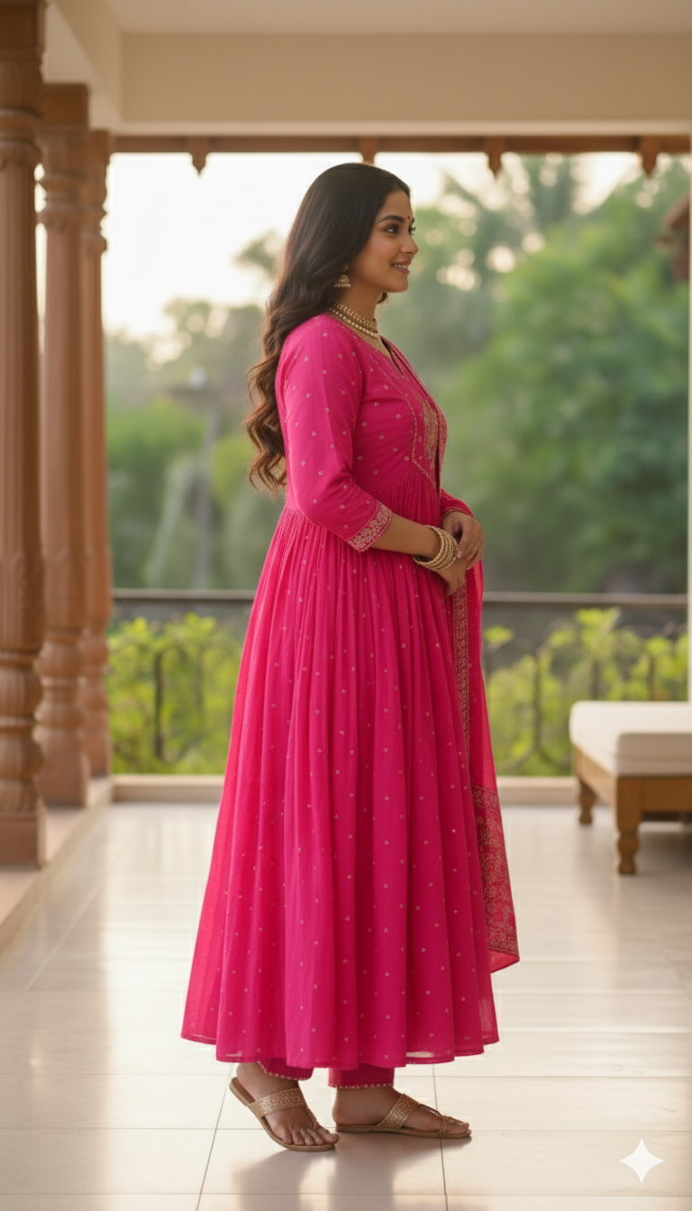 Mul Cotton Kurti set