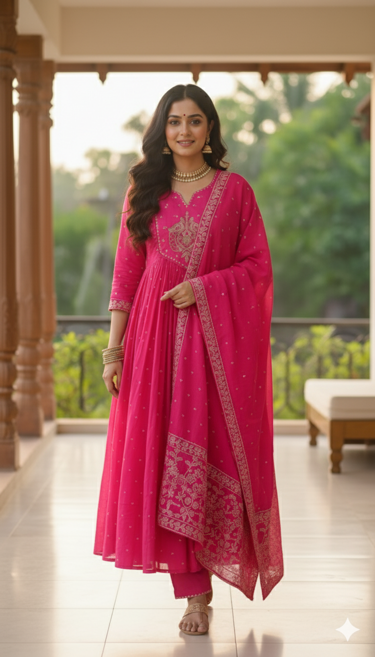 Mul Cotton Kurti set